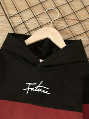 Toddler Boys Letter Graphic Hoodie & Sweatpants Set