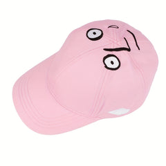 Cartoon Embroidery Pink Baseball Cap Funny Dad Hats for Women