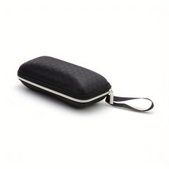 Honeycomb Pattern Glasses Case Hard Eyewear Protector Zipper Storage Box