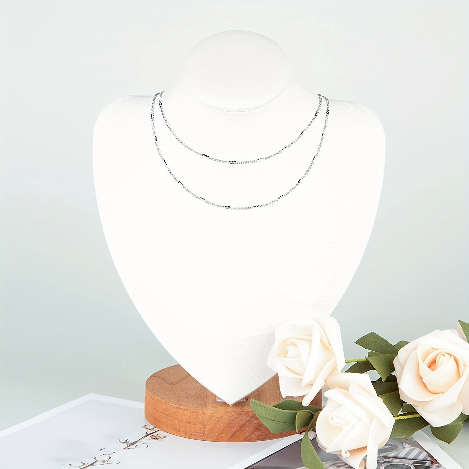 3M Stainless Steel Clip Tube Chain Necklace Extender Chain for DIY Jewelry