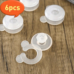 6pcs Anti Skid Duvet Clips Transparent Comforter Grippers Secure Hold
