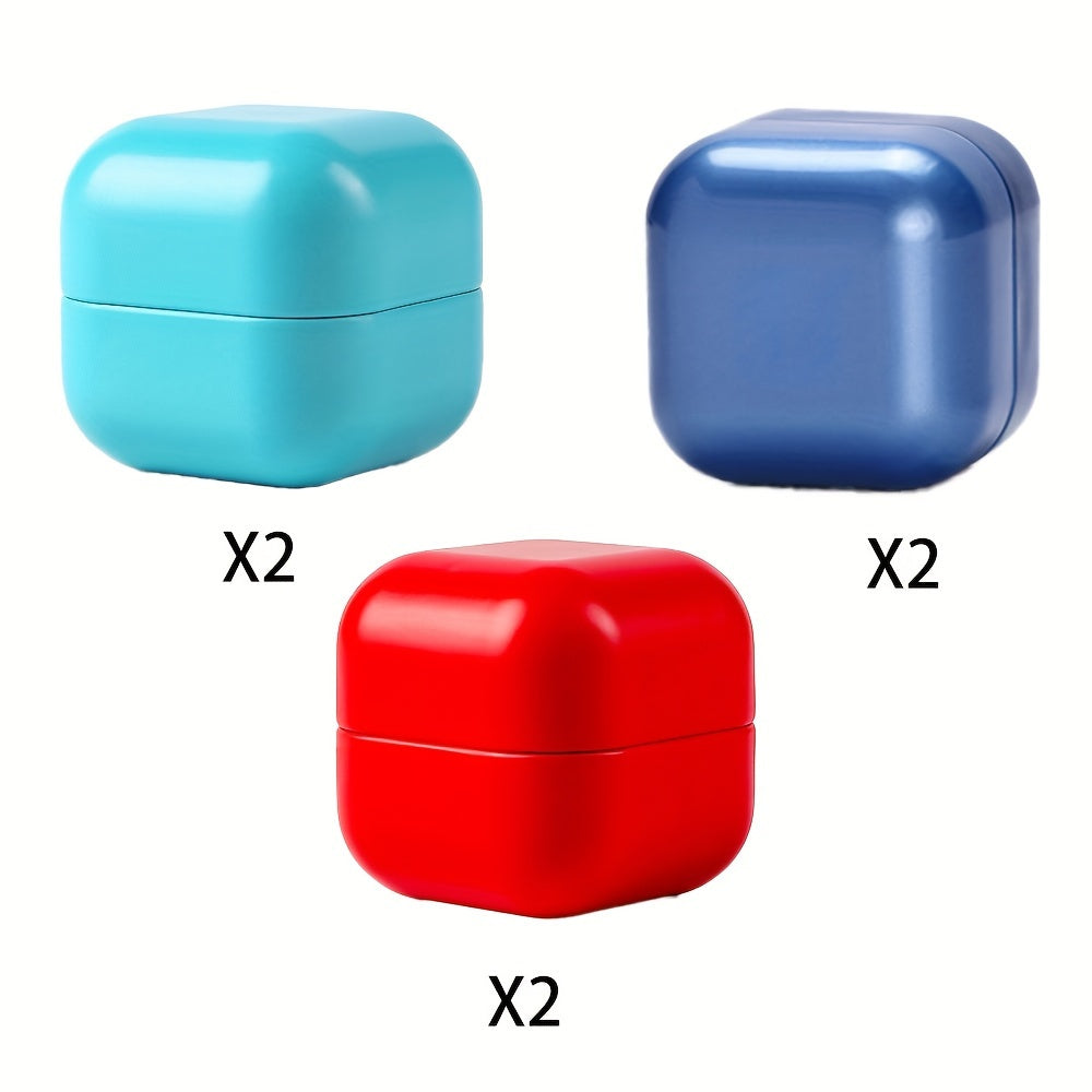 6pc Tea Can Portable Mini Iron Box Small Sealed Can Empty Can