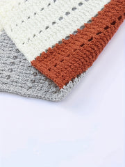 Colorful Striped V Neck Pullover Jumper