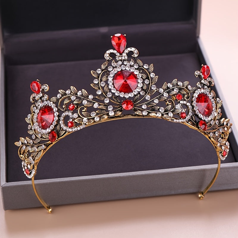 Baroque Rhinestone Bridal Tiara for Wedding Proms Pageants Parties