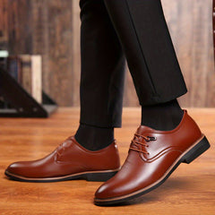 Men's Derby Shoes Lace up Front Outdoor Dress Shoes