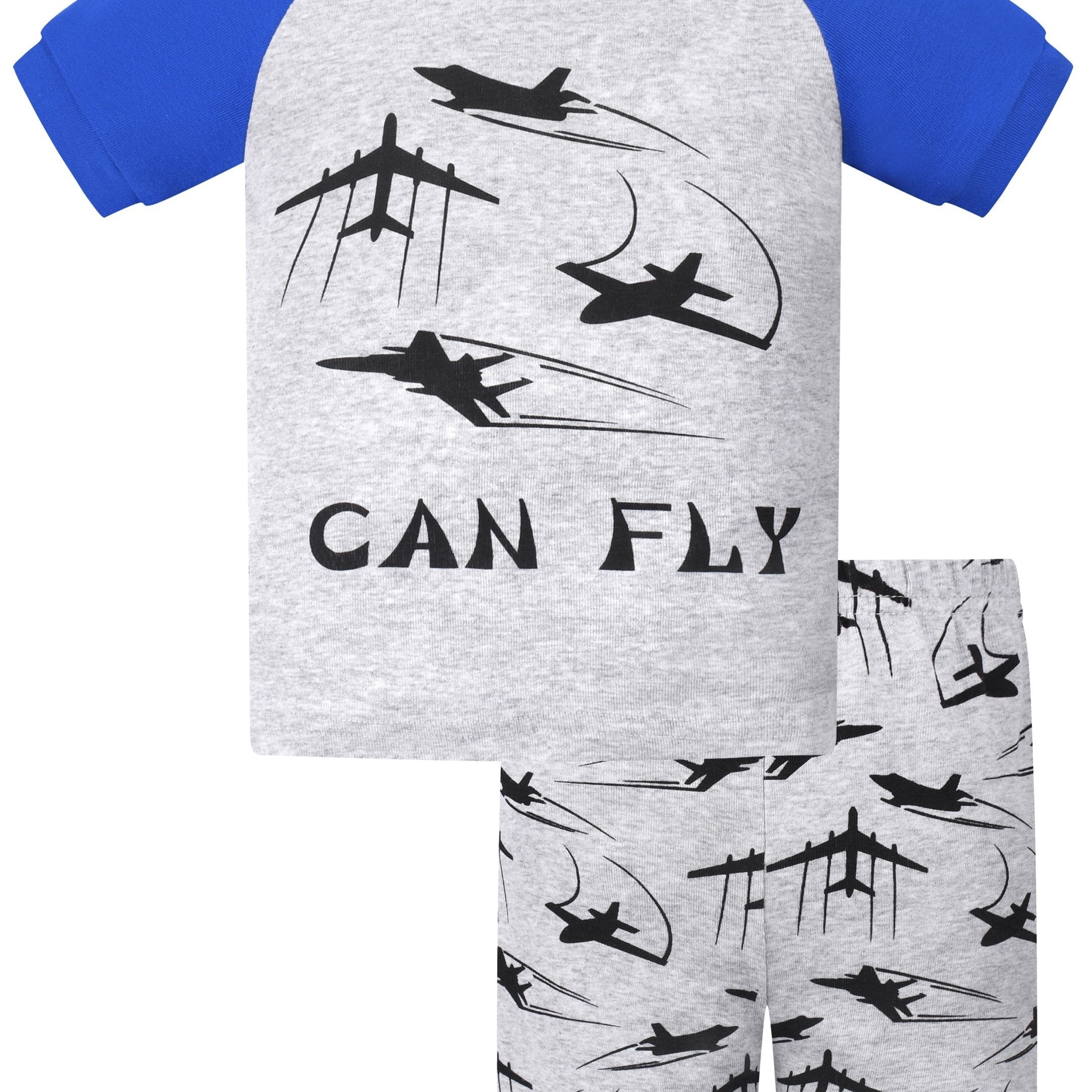 Toddler Girls Airplane Print Pajama Set