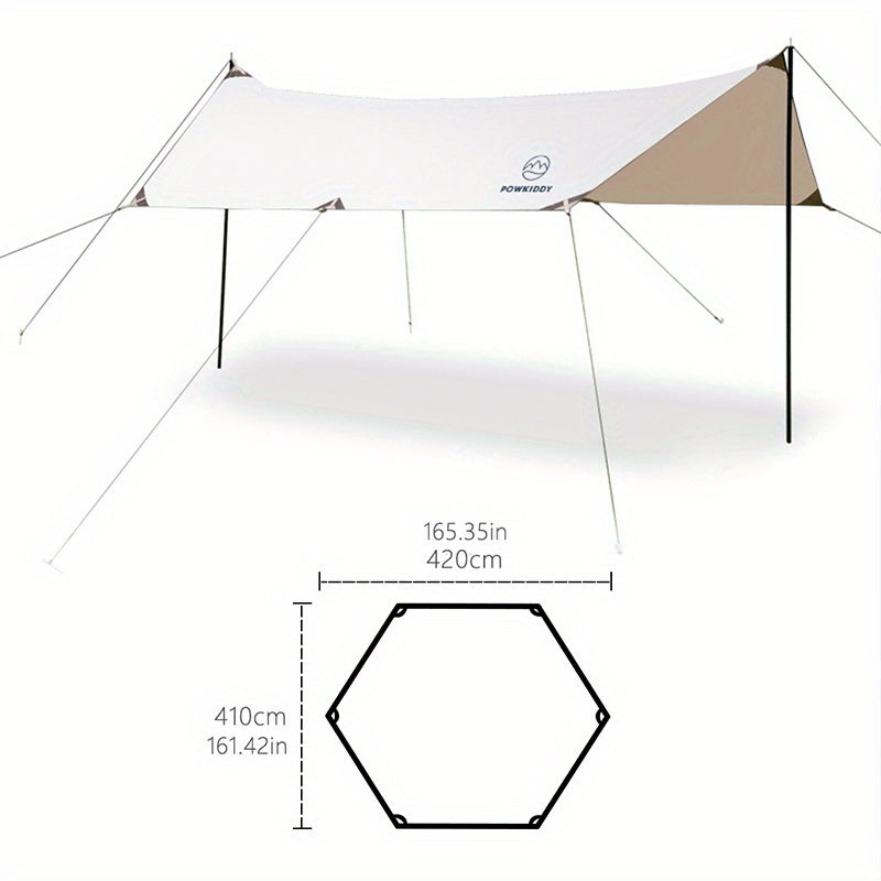 Waterproof 150D Oxford Cloth Tent with Sunscreen and Silver Coating