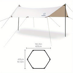 Waterproof 150D Oxford Cloth Tent with Sunscreen and Silver Coating