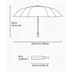 3-Fold Windproof UV Protection Auto Open Umbrella