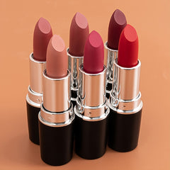 Soft Matte Natural Nude Tone Lipstick Long Lasting Waterproof 12 Colors