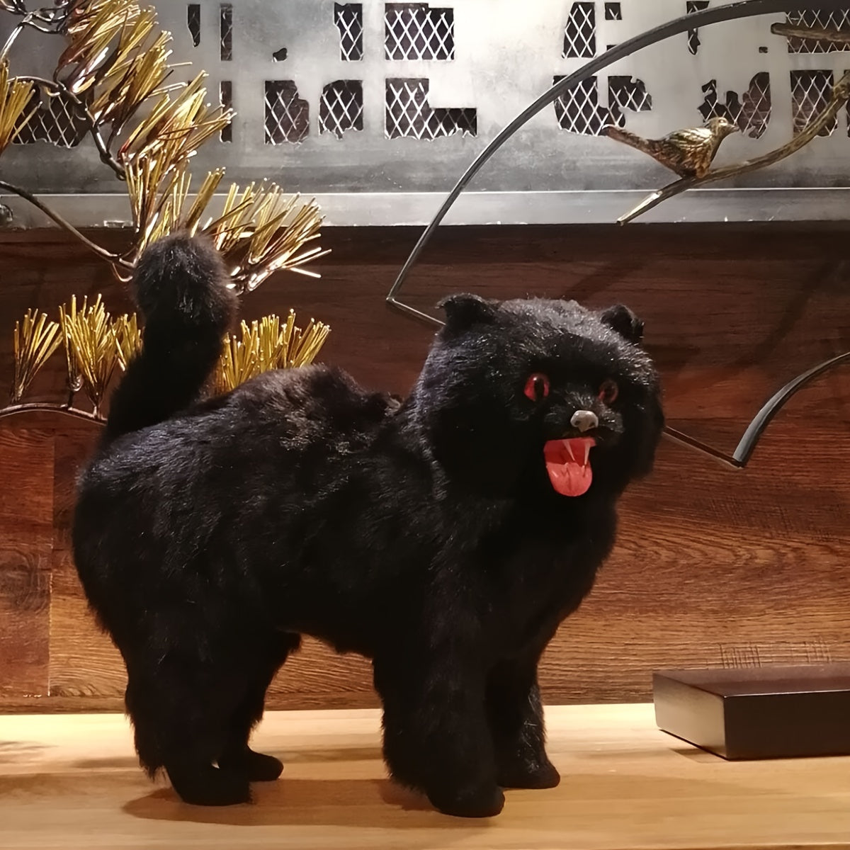 Realistic Demon Cat Halloween Decoration