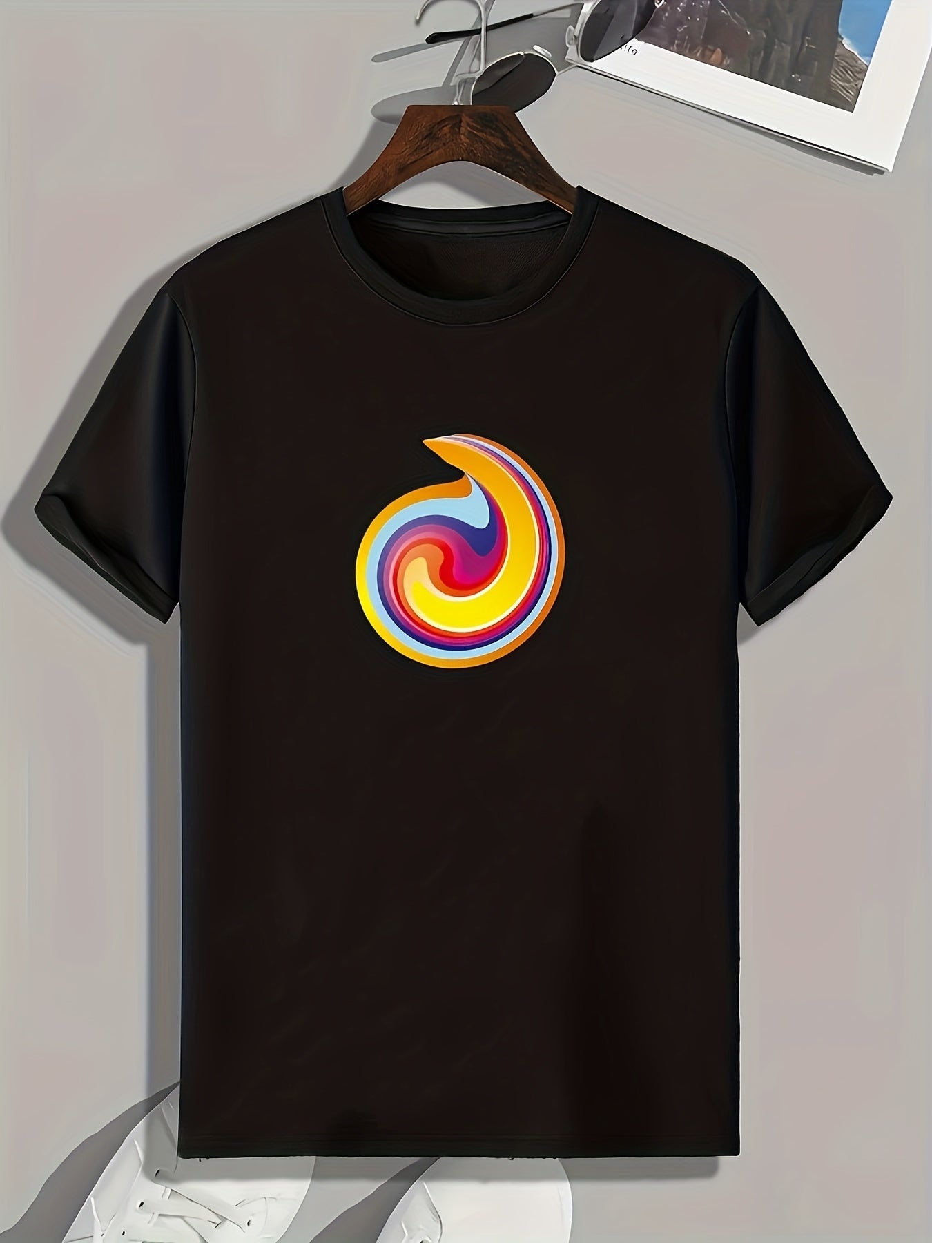 Colorful Pattern Men's Graphic T shirt Casual Comfy Tees For Summer