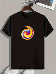 Colorful Pattern Men's Graphic T shirt Casual Comfy Tees For Summer