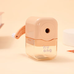 Pastel Macaron Hand Crank Pencil Sharpener Compact School Art Supplies