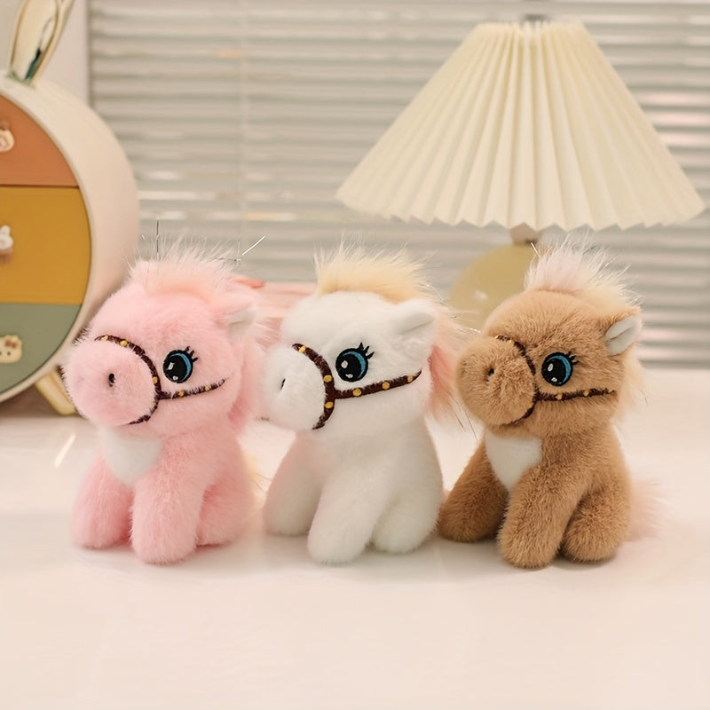 Adorable Stuffed Horse Toy with Expressive Eyes & Cuddly Gift