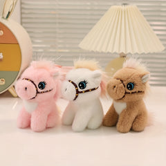 Adorable Stuffed Horse Toy with Expressive Eyes & Cuddly Gift