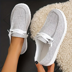 Women's Flat Loafers Slip-On Lace-Up Lightweight Shoes