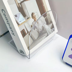 Colorful Acrylic L-Shaped Book Stopper for Office Book Storage