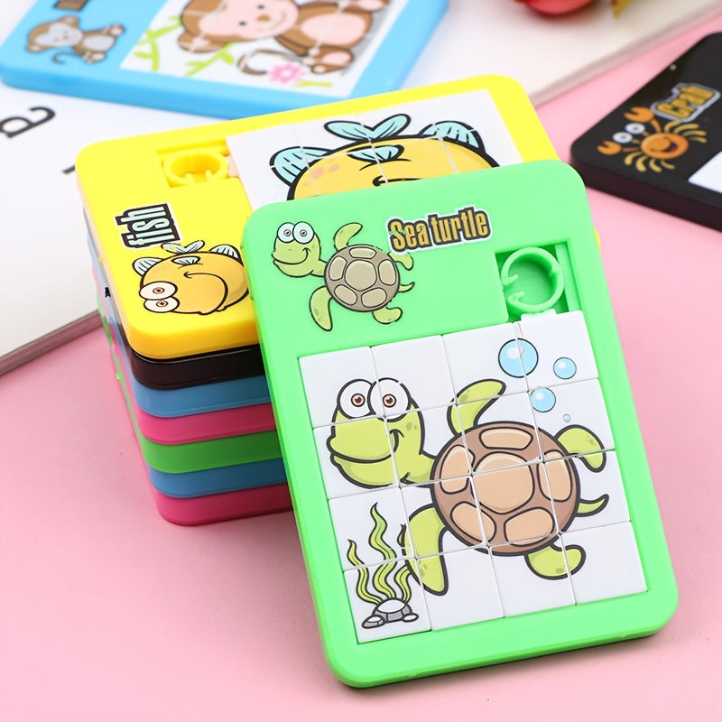 Cartoon Animals Sliding Puzzle for Kids