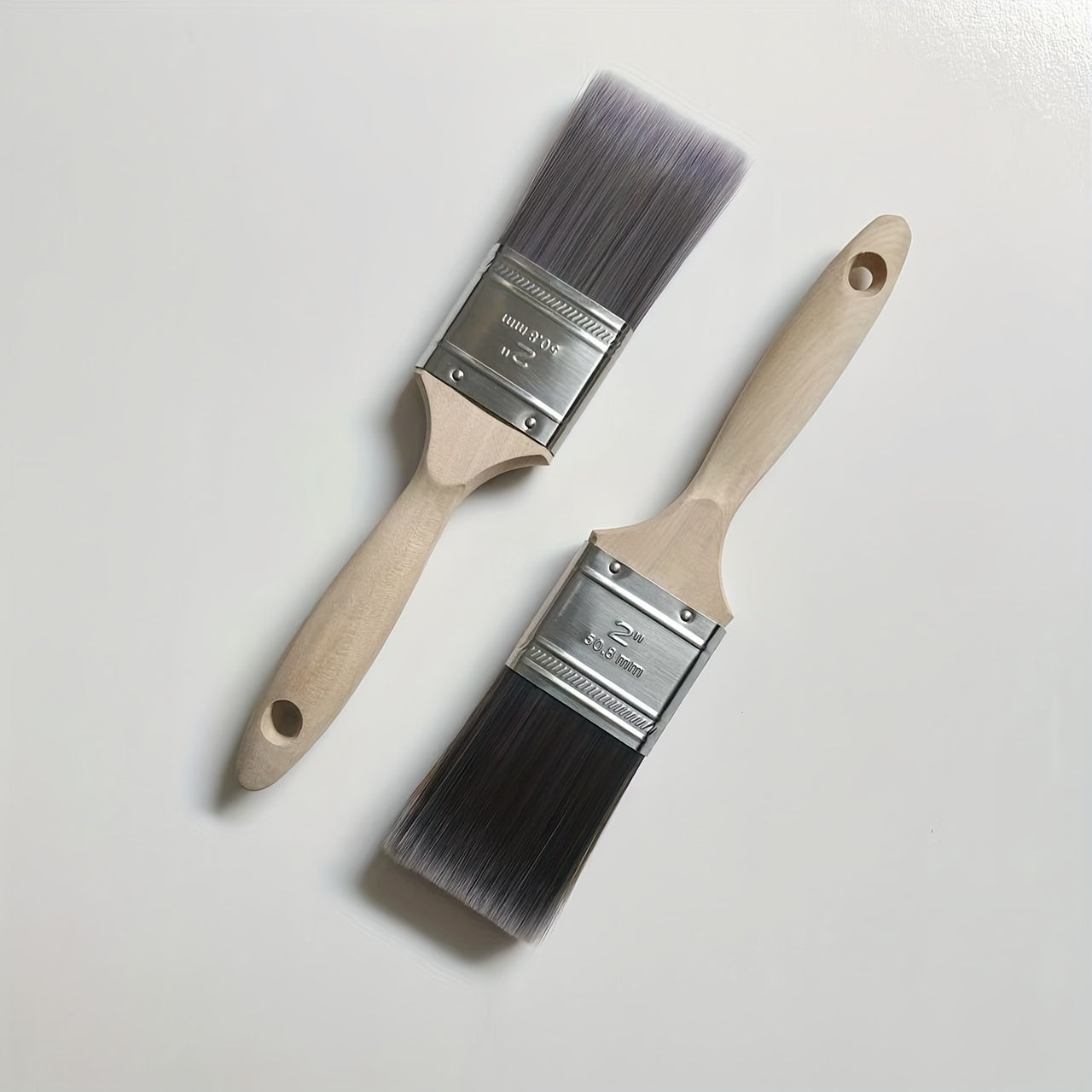 1pc Flat Paint Brush For Walls 5.08cm Easy to Clean Soft Filament