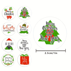 500pcs Christmas Decoration Stickers for Parties and Scrapbooking