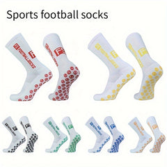 Men's Soccer Socks Non slip Grip Socks Football Socks Sports Crew Socks