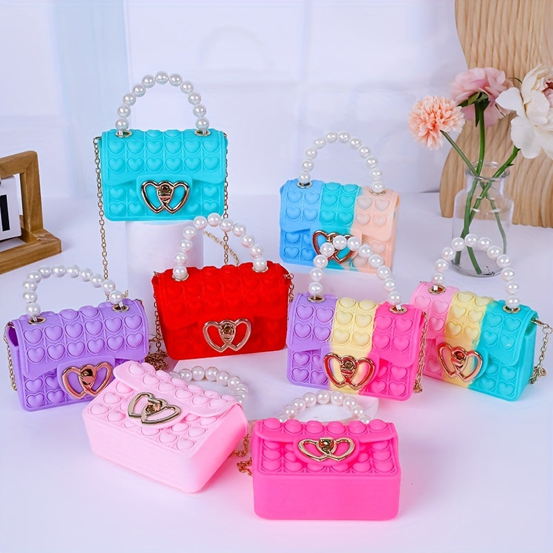 Love Bubble Jelly Bag Mini Female Handbag Coin Purse Mobile Phone Bag