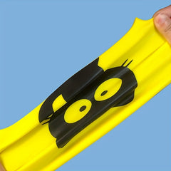 Cat Print Children's Swimming Cap High Elastic Silicone Waterproof
