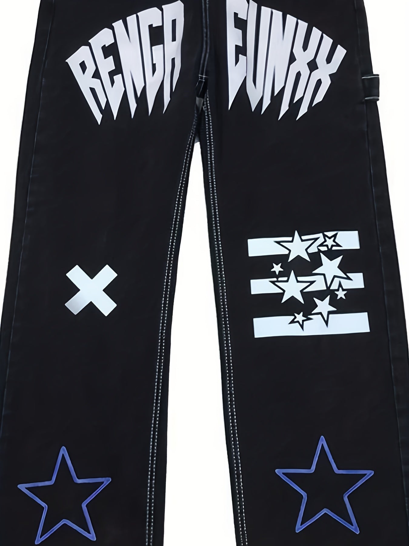 Baggy Denim Pants Wide Leg Loose Cargo Jeans