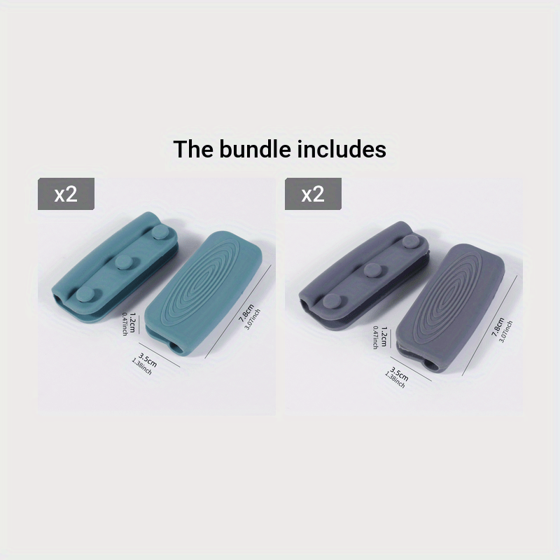 2pcs Silicone Pot Handle Covers for Safe Cooking