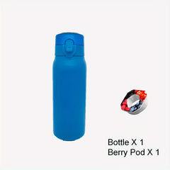 22oz Stainless Steel Water Bottle Flip Top Leakproof Cup Double Walled
