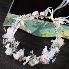 Flower Leaf Bridal Headband Tiara For Women Bride Party Wedding
