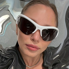 Y2K Semi Rimless Sunglasses UV400 Sun Shades