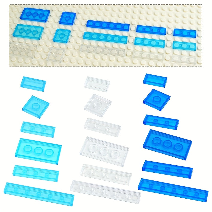 Clear Smooth Bricks & Tile Building Blocks