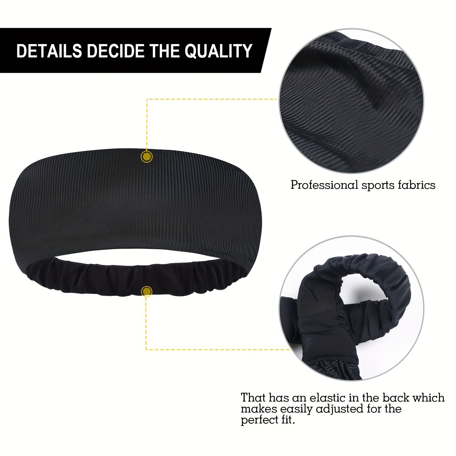 MVPTOO Sport Headband Moisture Wicking Sweatband for Running Cycling Yoga Gym