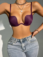 Seamless Deep V Push Up Bra Anti-sagging Women's Lingerie
