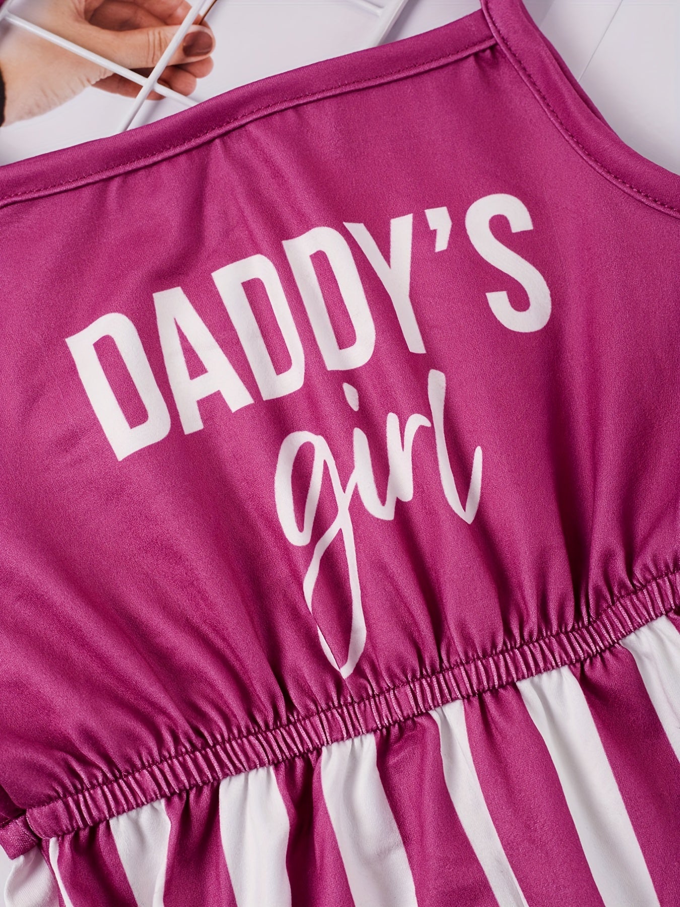 Toddler Girls DADDY'S GIRL Cami Rompers for Beach Vacation