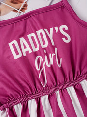 Toddler Girls DADDY'S GIRL Cami Rompers for Beach Vacation