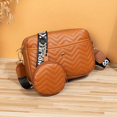 Quilted Crossbody Bag with Coin Purse