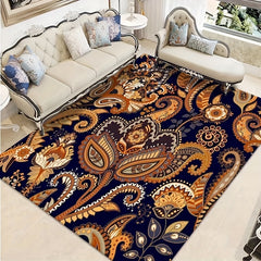 Large Living Room Rug Soft Crystal Velvet Non-slip Mat