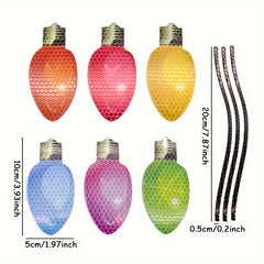 Christmas Light Bulb Car Stickers Reflective Magnet