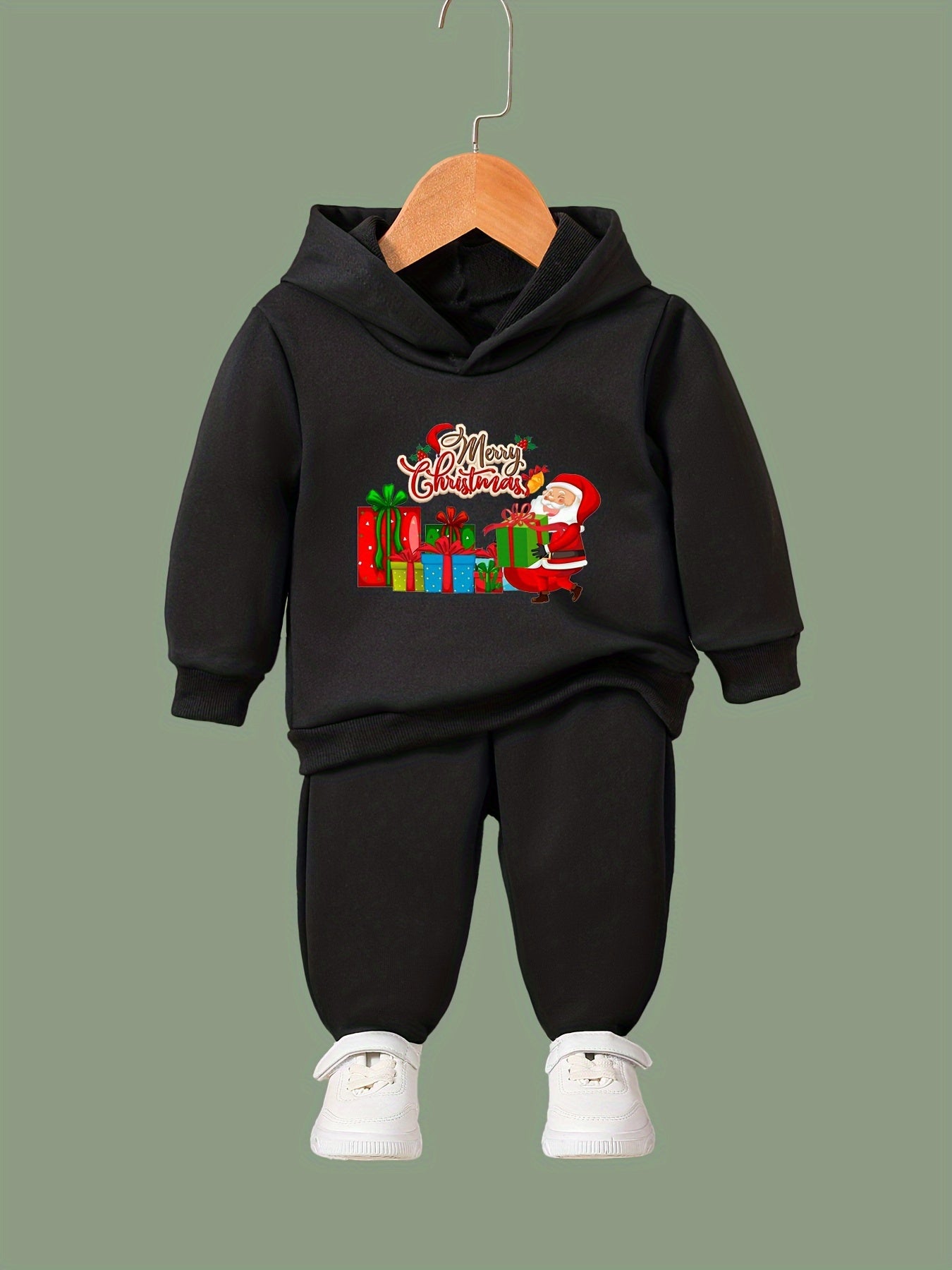 2pcs Girls Hoodies Jogger Pants Set For Sports Spring Fall Christmas Gift Boys
