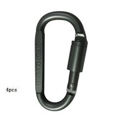 6pcs D Carabiner Lock Portable Hanging Buckle Aluminum Backpack Outdoor Camping