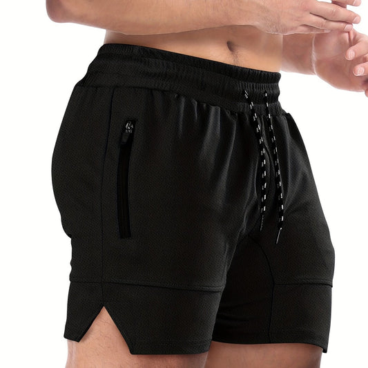 Men's Quick Dry Comfy Shorts with Zipper Pockets