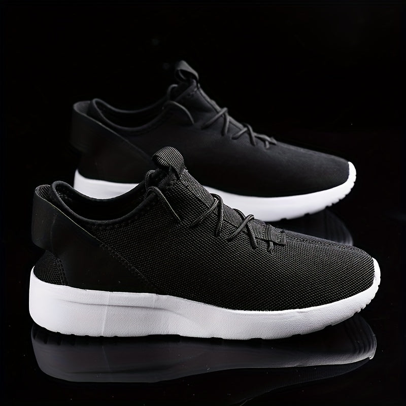 Men's Breathable Knit Lace Up Sneakers