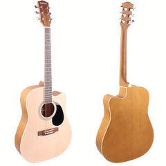 41 inch Basswood Acoustic Guitar Matte Paint Fully Enclosed Handle