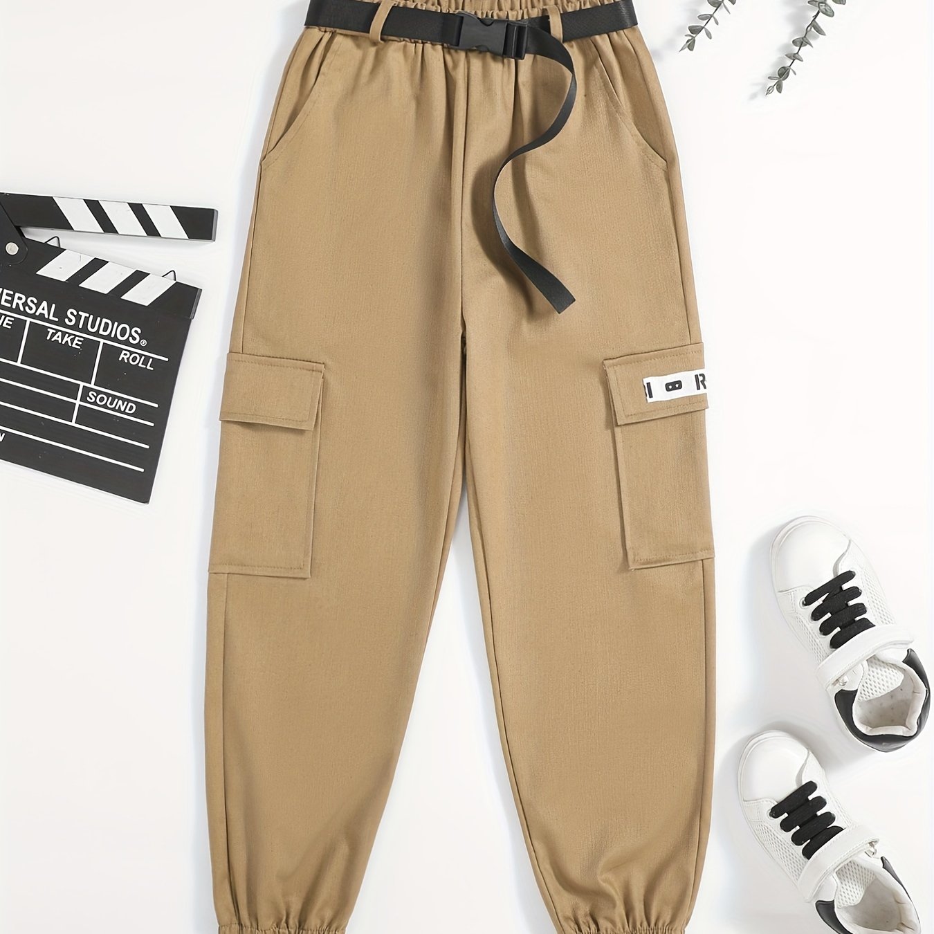 Kids Regular Cargo Pants For Spring & Summer & Autumn