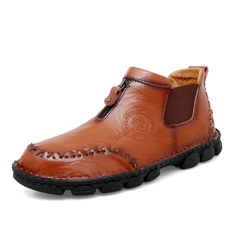 Men's Casual Moccasin Boots Comfortable Outdoor Ankle Chelsea Boots