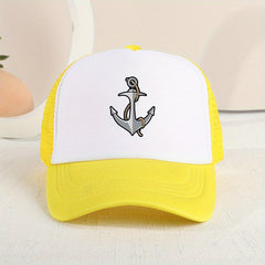 Casual Boat Anchor Mesh Cap Sun Protection Comfortable Breathable Cap