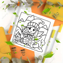 TGX Deluxe Fairy Cutie Painting Coloring Book